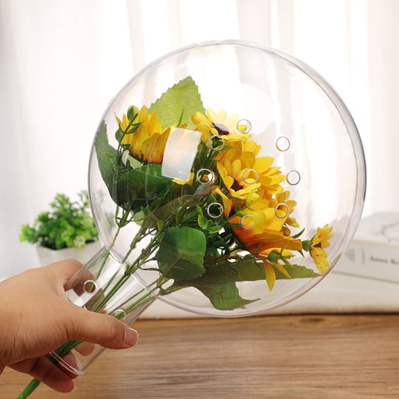 ETHZZLE 1Pc Transparent Rose Bouquet Material for Delicate Flower Packing and Wedding Use