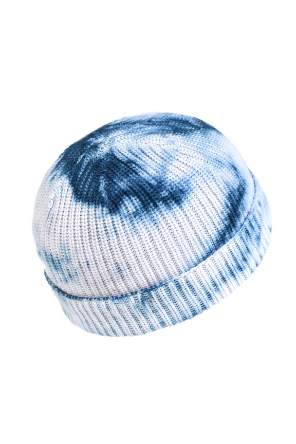 Hip Hop Knit Beanies Caps Tie-Dyed Woolen Hat Cotton Yarn 1 Pc Everyday Use