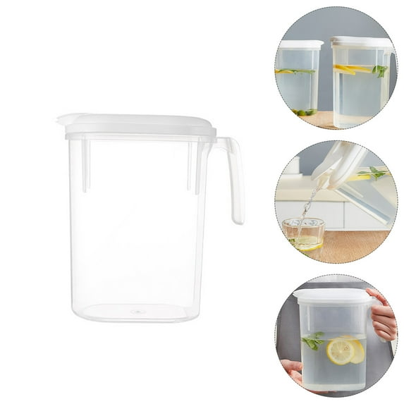 ETHZZLE White Plastic Water Jug with Handle, 1 Piece, Lightweight and for Indoor and Outdoor Use