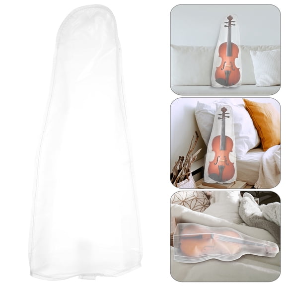 ETHZZLE 1Pc Practical White Violin Cover Dirt Resistant Easy to Carry