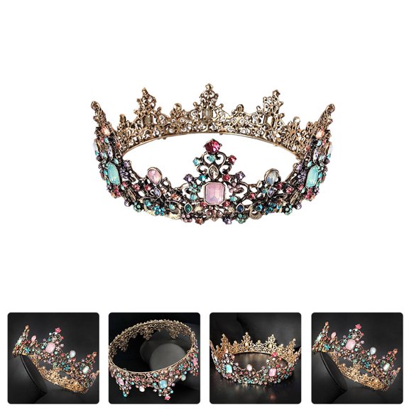 ETHZZLE 1Pcs Chic and Delicate Crown Headpiece Alloy for Weddings and Birthdays