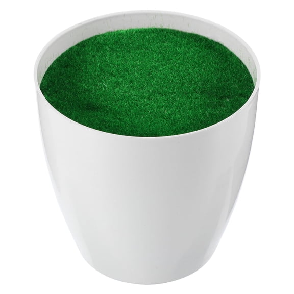 ETHZZLE White Plastic Fake Flowerpot for Flowers Elegant Small Planter for Home Floral Arrangement Decor