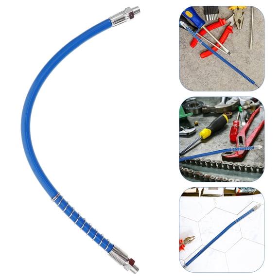 ETHZZLE 1Pcs Grease Hose for Trailer with Flexible Manual Tools 13.76X0.59X0.59In