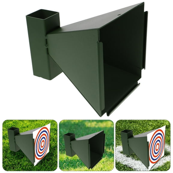 ETHZZLE 1Pcs Rectangular Green Steel Shooting for Men and Women Pellet Catcher 17.3X14.5X13.8In