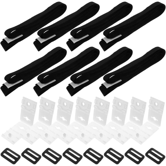 ETHZZLE 1Set Black Attachment Strap for Solar Pool Cover Secure and Reliable Fastening