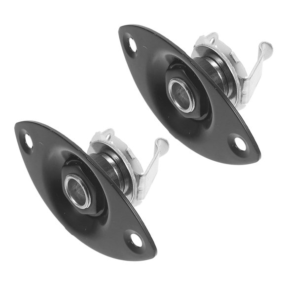 ETHZZLE Electric Guitar Jack Plate Metal for Musicians in Music Practice 1 Set