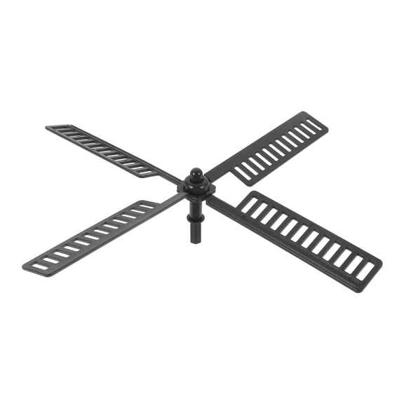 ETHZZLE Black Plastic Windmill Replacement Parts Set for Outdoor Garden Windmill Decor Accessories