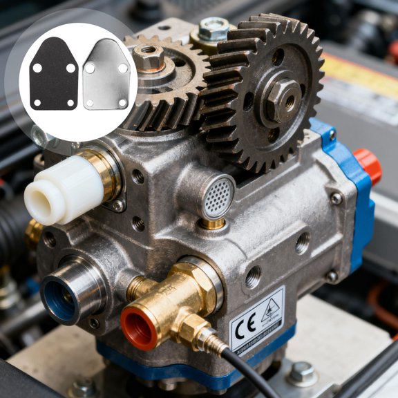 ETHZZLE 1Set Mechanical Fuel Pump Mounting Plate Heavy Duty Metal Support Bracket for Reliable Oil Pressure