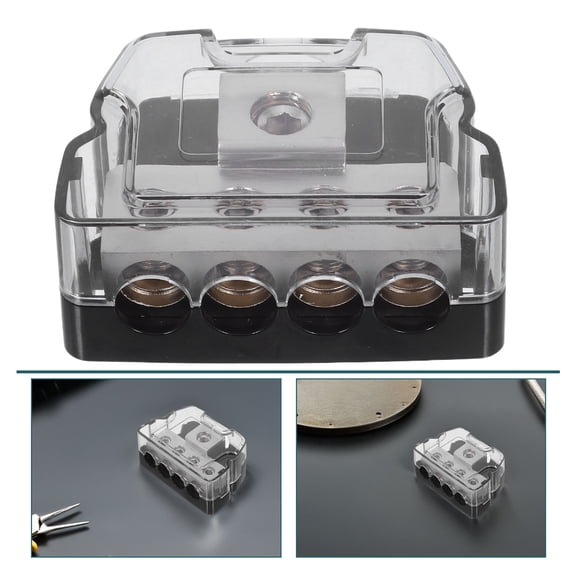 ETHZZLE 1Set Copper Car Audio Power Distributor Block with Heat Resistance for Stable Sound Quality