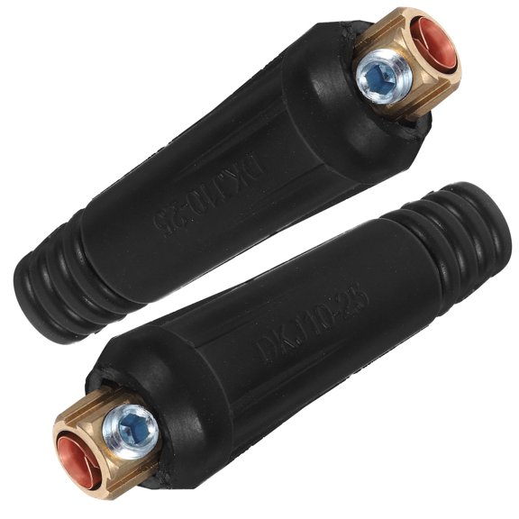 ETHZZLE 1Set Welding Cable Panel Connector Black with Quick Fitting for Professional Use