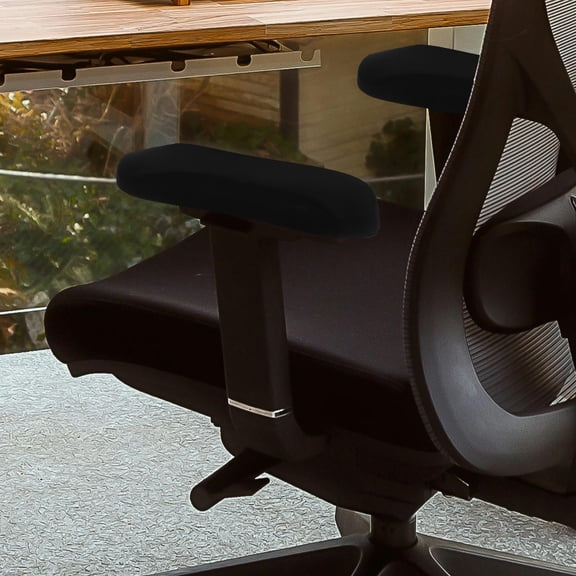 ETHZZLE 1Set Easy Install Elastic Chair Slipcover Set with Armrest Covers for Office Desk Gaming Chairs