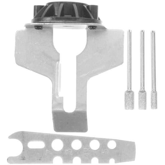 ETHZZLE 1Set Electric Chainsaw Sharpener Attachment with Grinding Bits and Guide for Precise Blade Sharpening