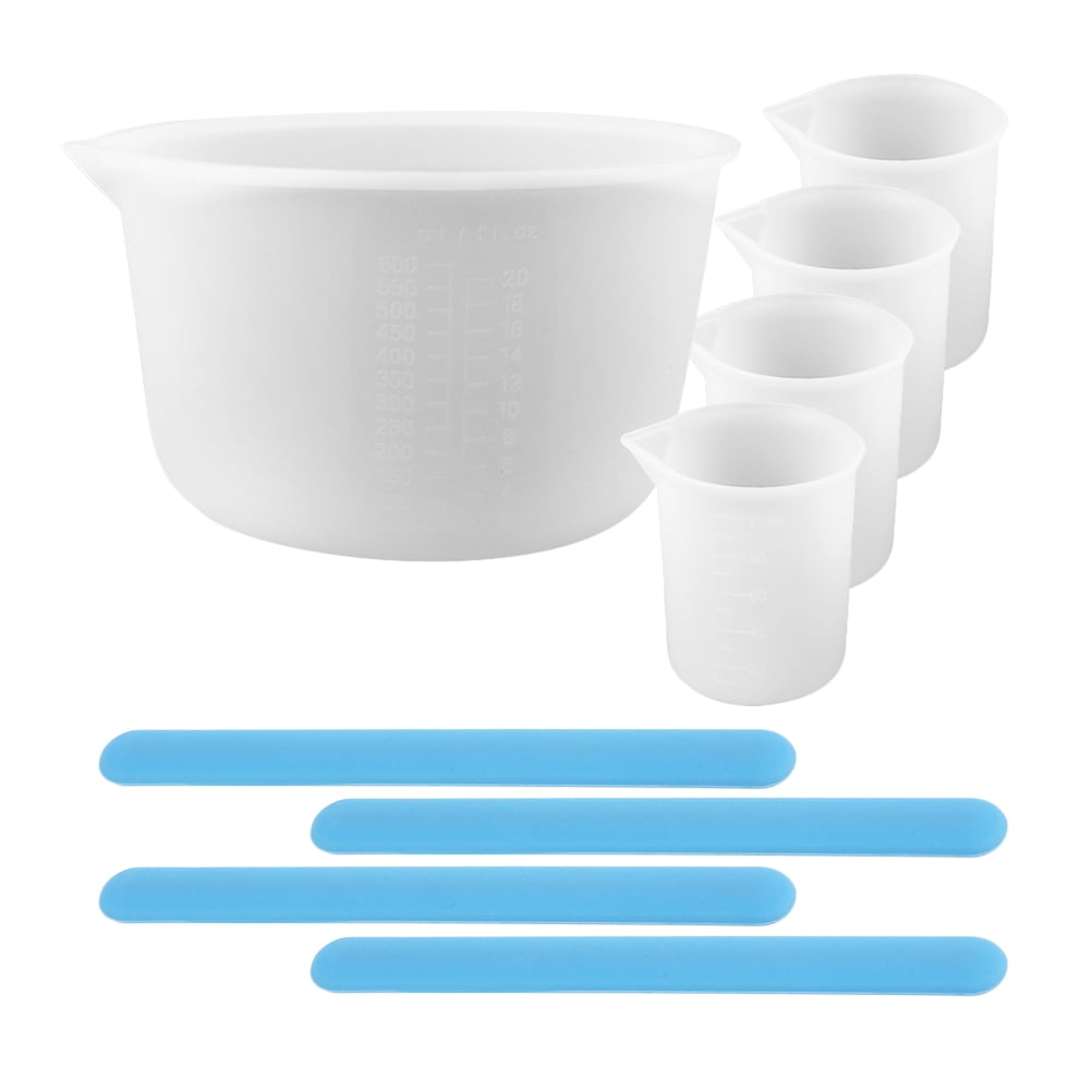 ETHZZLE Epoxy Resin Mixing Cups Set with Silicone Stir Sticks for Crafts, Baking, and Projects