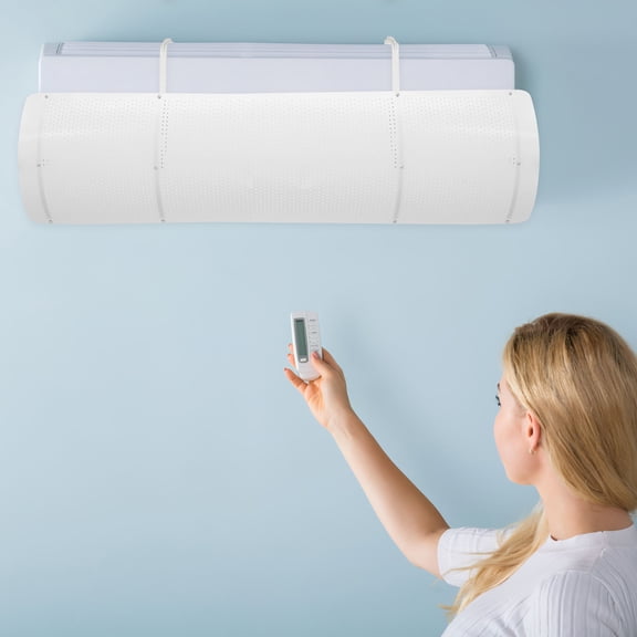 ETHZZLE 1Set Indoor Air Wing Anti Blast Baffle White with Simple Structure and Firm Workmanship