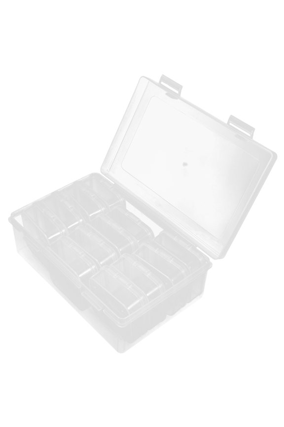 1Set Small Organizer Box for Jewelry Beads and Ear Backs Storage with Clear Plastic Case