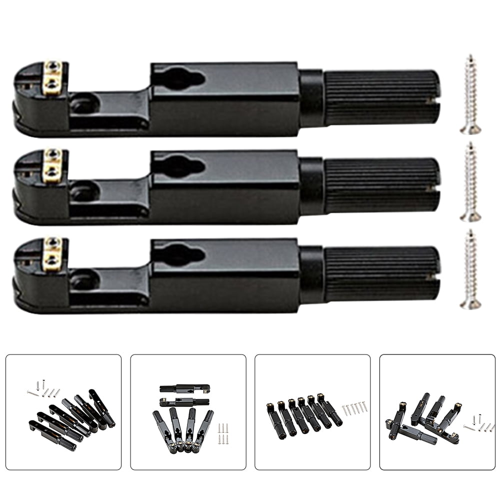ETHZZLE 1Set Professional Black Single Headless Guitar Bridge Metal Saddle Bridge for Guitar