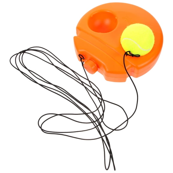 ETHZZLE 1Set Orange Tennis Training Device with Plastic Material for Indoor and Outdoor Sports Practice