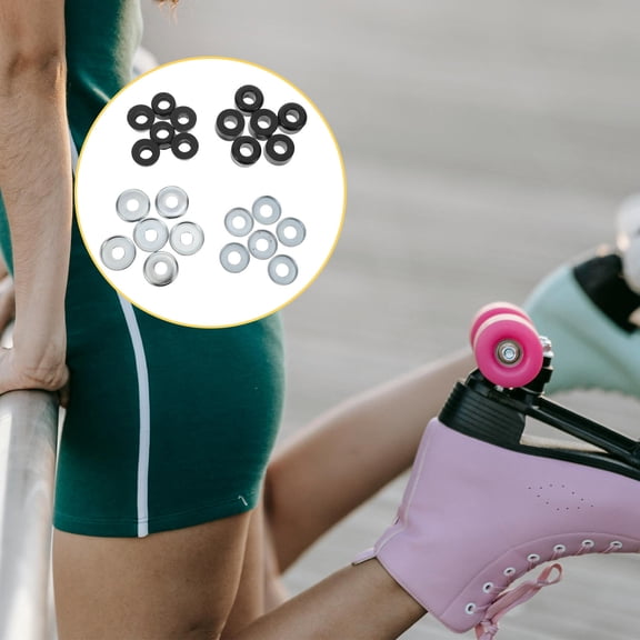 ETHZZLE Truck Bushings Replacement Kit Multi PVC for Roller Skates and Skateboards