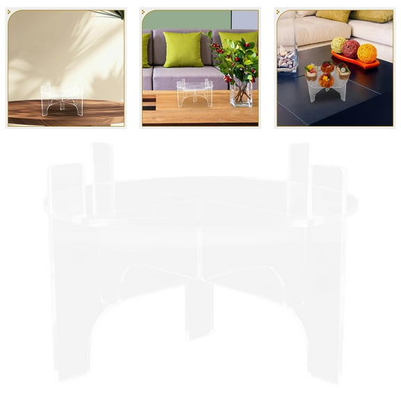 ETHZZLE 1Set Sleek Design Drink Dispenser Holder Stand Acrylic Square for Family Gatherings