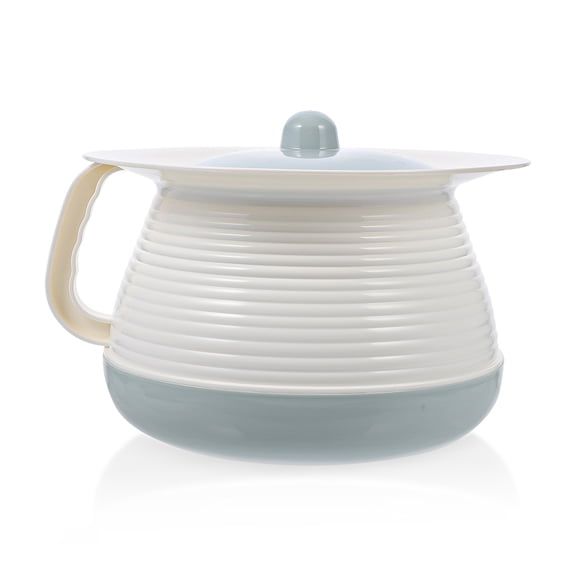 ETHZZLE 1Set Smooth Surface Plastic Chamber Pot with Lid Urinal for Home