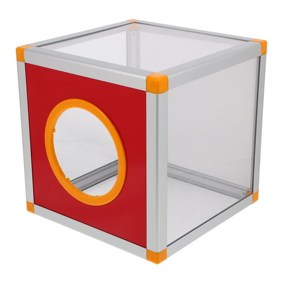 ETHZZLE 1Set Square Aluminum Alloy Donation Jar For Business Meetings