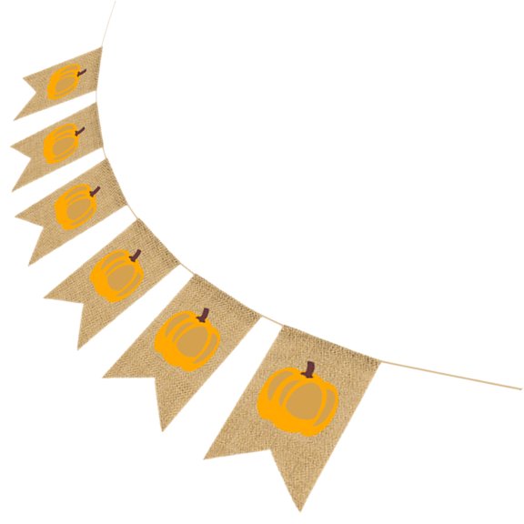 ETHZZLE Pumpkin Pattern Banner Multi Linen 1 Set for Party Organizers