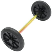 ETHZZLE Premium Black Replacement Trash Can Wheel for Outdoor Garbage Bin Accessories, and Easy to Install