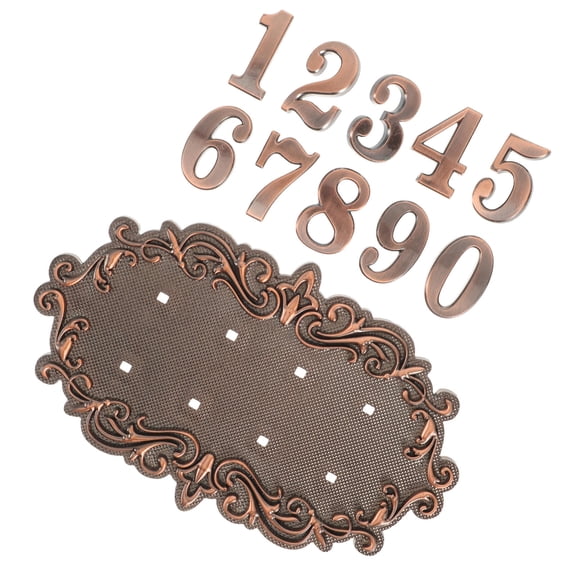 ETHZZLE 1 Set Assorted Color Outdoor House Number Plaque with ABS Material and Design for Home Address