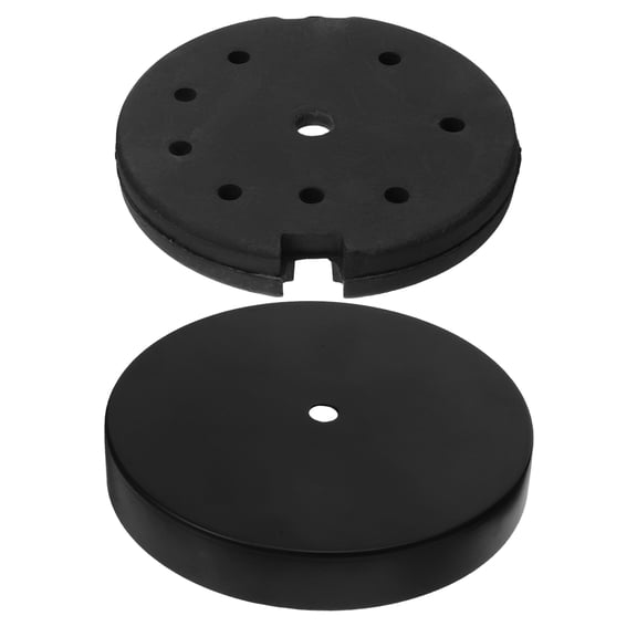 ETHZZLE 1Set Floor Lamp Base Replacement Round Iron Heavy Duty Weighted Support for Desk and Living Area