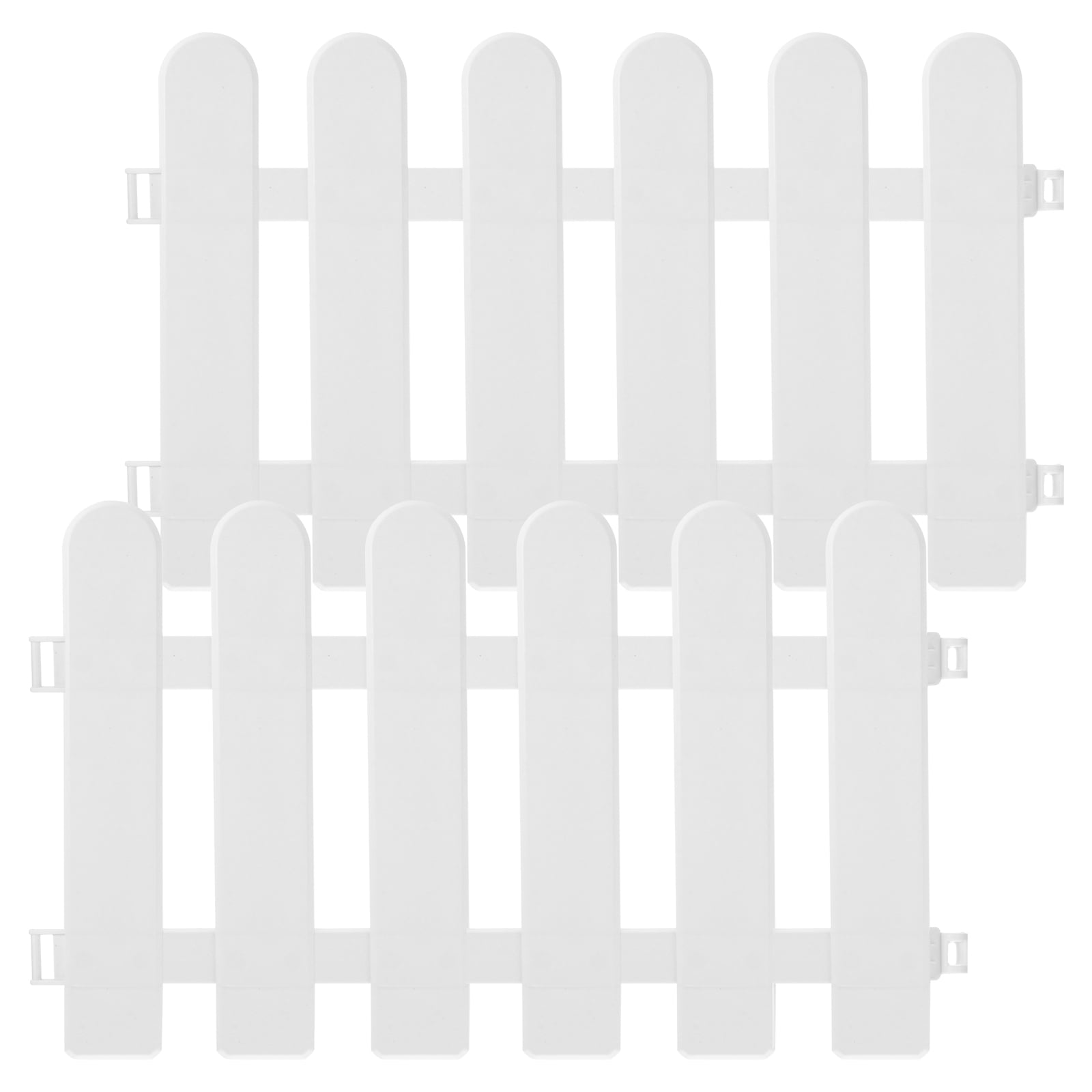 ETHZZLE 1Set White Plastic Villa Fence for Outdoor Garden Courtyard Landscape Decorative Reusable Material