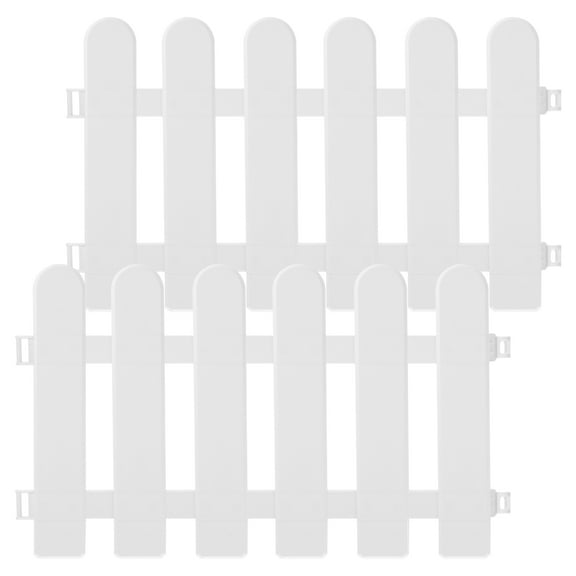 ETHZZLE 1Set White Plastic Villa Fence Cost Saving Reusable Landscape Decoration