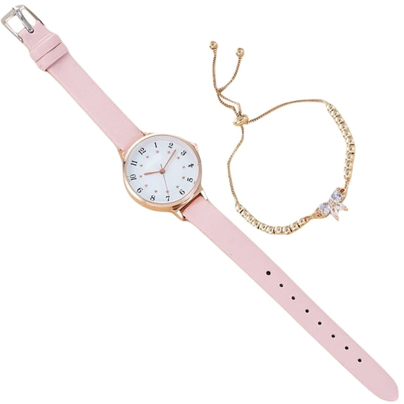 ETHZZLE 1Set Woman Watches Bracelet Set Simple Chic Watch with Assorted Colors for Office