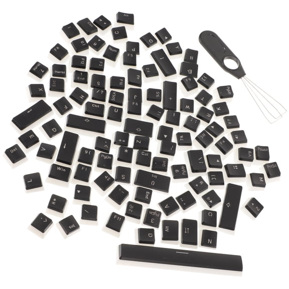 ETHZZLE 1Set Pbt Plastic Key Caps for Mechanical Keyboard with Translucent Frosted Design