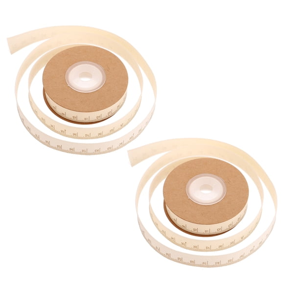 ETHZZLE 2 Rolls Ruler Ribbon: 11 Yard Teacher Themed Measuring Tape Ribbon for Teacher Present School Themed Crafts & Back to School Decorations