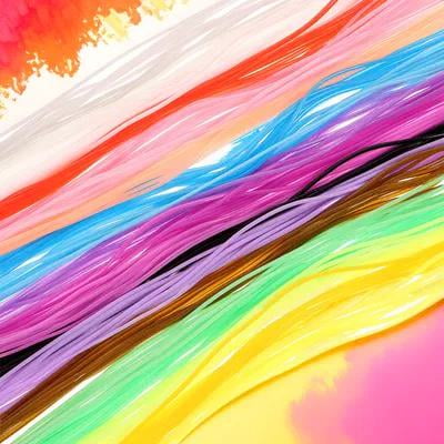 ETHZZLE 200Pcs PVC Plastic Lacing Cord for Bracelet Making Assorted Color Easy Weave Jewelry String