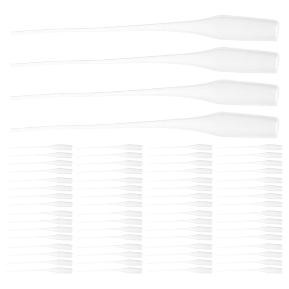 ETHZZLE 200Pcs Transparent Plastic Ca Glue Applicator Tips for Precise Dispensing and Crafting Nozzle Extenders
