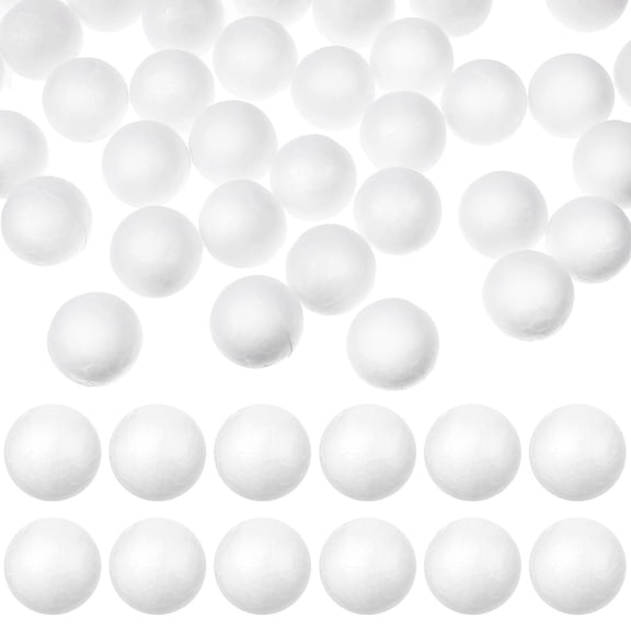 ETHZZLE 200Pcs Dry White Foam Balls for Crafting Molecular Models and Seasonal Decorations