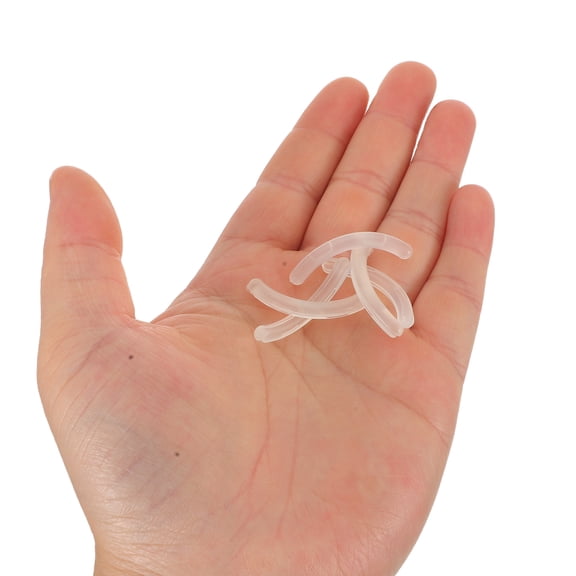 ETHZZLE 200Pcs Eyelash Curler Replacement Pads Transparent Soft Rubber Universal Fit for Daily Makeup