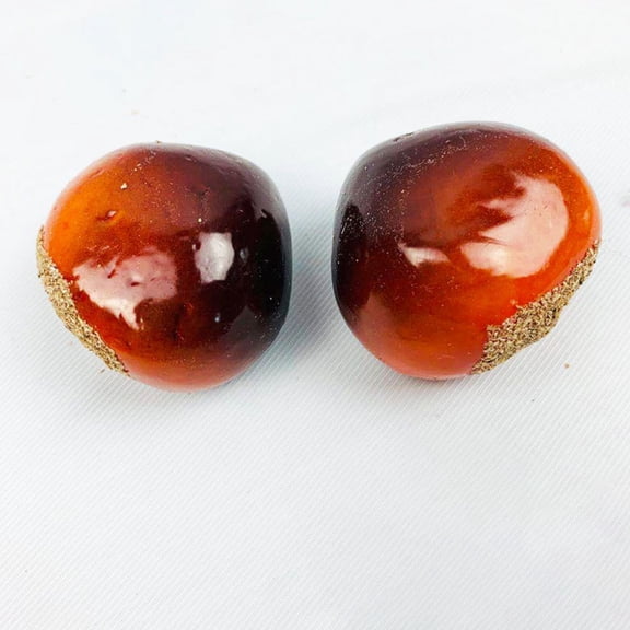 ETHZZLE 20Pcs Artificial Chinese Chestnuts Ornaments Foam Decorative Nuts for Home Shop Desk Display