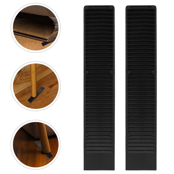 ETHZZLE 20Pcs Furniture Leveling Shims Black Plastic Wedges for Fixing Wobbly Furniture