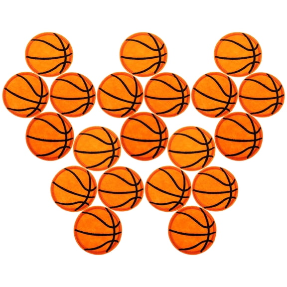 ETHZZLE 20Pcs Multipurpose Basketball Embroidery Appliques for Clothing Decor