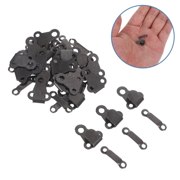 ETHZZLE 20Pcs Metal Sewing Hooks and Eyes Fasteners with Invisible Design for Clothing