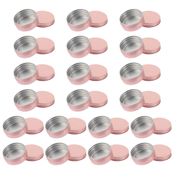 ETHZZLE 20Pcs Lip Gloss Packaging Aluminum Rose Gold Spiral Lid Containers