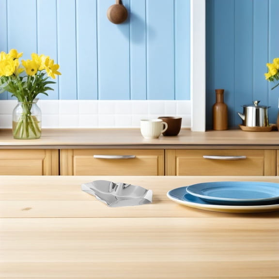 ETHZZLE 20Pcs Stainless Steel Oyster Tray for Grilling with Sauce Dish Reusable Seafood Serving Plate