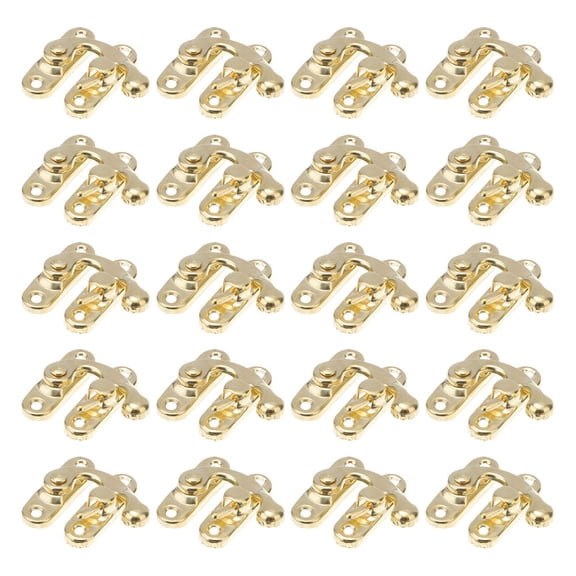 ETHZZLE 20Pcs Toggle Latch Horn Lock Iron for Cabinet Secure Closure Miniature Toggle Latches