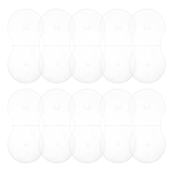 ETHZZLE 20-Pack Clear Clamshell DVD Holders with Stylish Half-Round Design for Secure and Protective Disc Storage