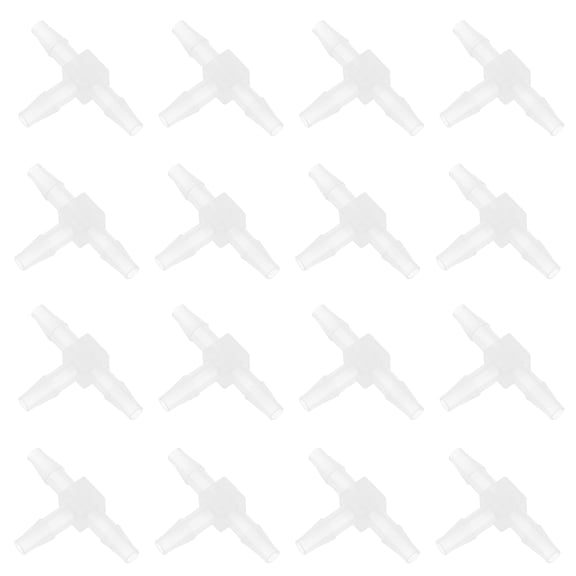 ETHZZLE 20Pcs Transparent Plastic Tubing Reducing Tees T Shaped Connector Leakproof Pipe Fitting Adapter for Home Use