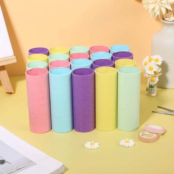 ETHZZLE 20Pcs Tubes for Art Paintings Kraft Paper Mailing Tubes Recyclable and Reusable