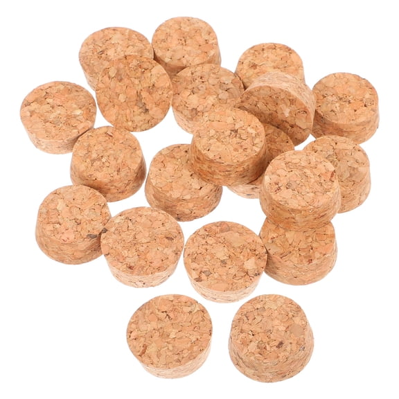 ETHZZLE 20pcs Tapered Bottle Corks Natural Wood for Wine Bottle Sealing for Adults Craft Projects