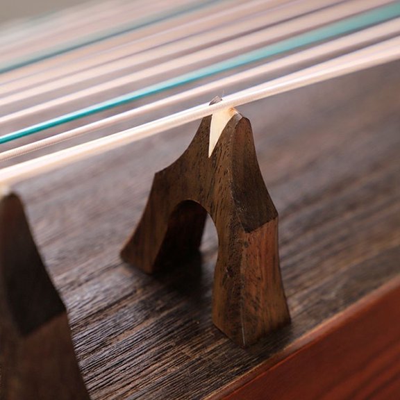 ETHZZLE 21-Piece Professional Guzheng Bridges Set Made of Wood for Enhanced Sound and Timbre